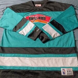 San Antonio Spurs Teal and Black Jersey XXL